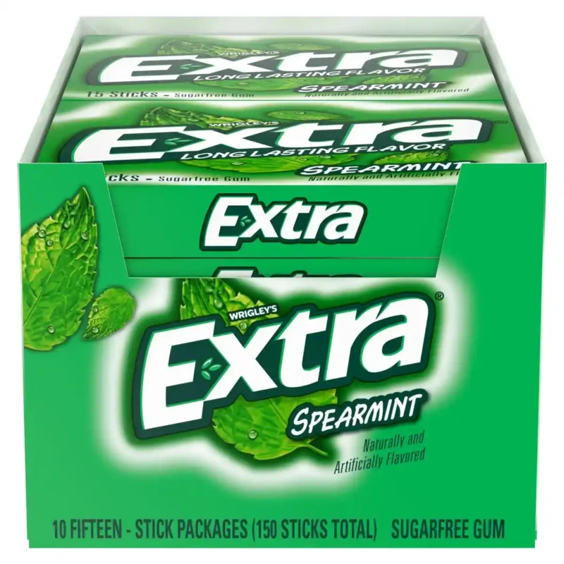 Extra Spearmint gum 150 Sticks Sugarfree Chewing Gum