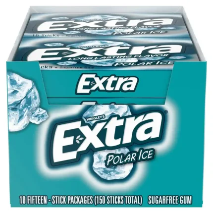 Extra Polar Ice Gum – 15-Stick Sugarfree Pack