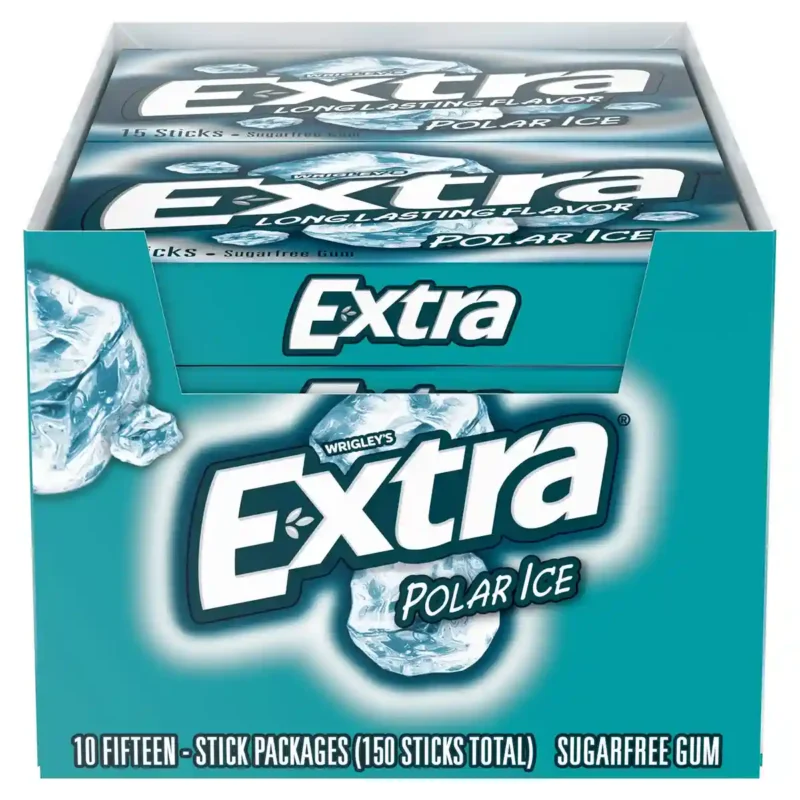 Extra Polar Ice Gum – 15-Stick Sugarfree Pack