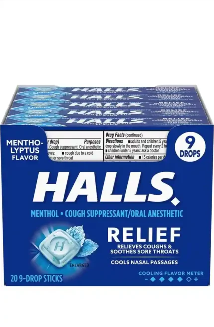 Halls cough drops Mentho-Lyptus , 9 Drops