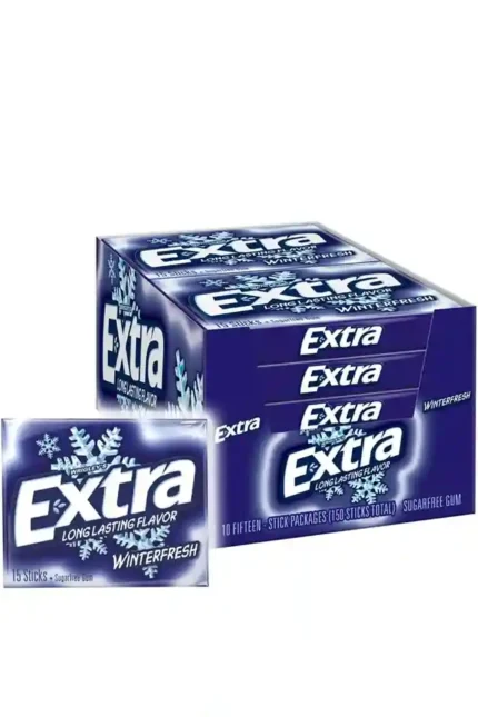 Extra Winterfresh Gum 15 Sticks Sugarfree Refresh Mint