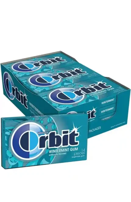 Orbit Wintermint Gum Sugarfree 12-Stick Fresh Cool