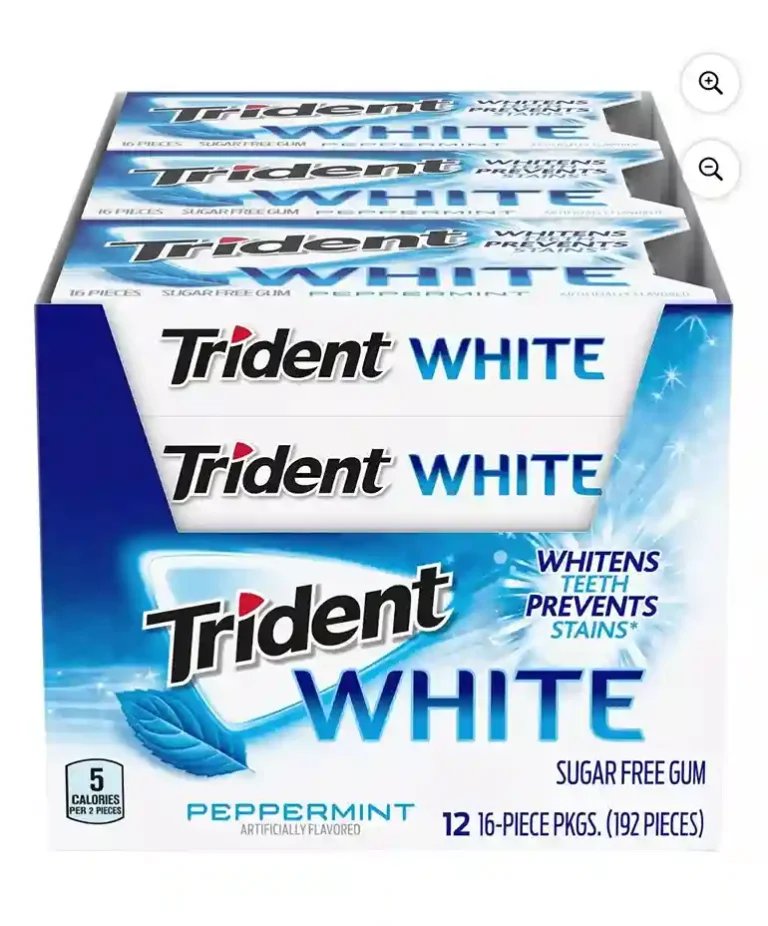 Trident White Peppermint Gum 9-Pack Sugarfree Fresh