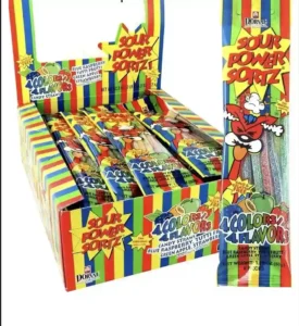 Sour Power Straws Sortz 4 Flavours 50g‌