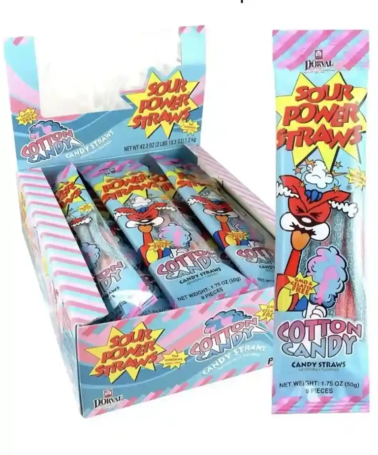 Sour Power Straws Cotton Candy