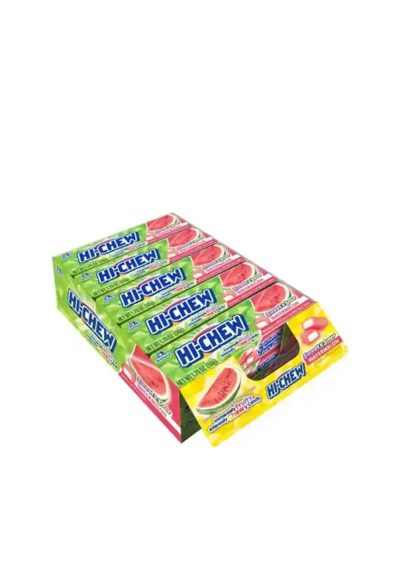Hi-Chew Sweet & Sour Watermelon Chewy Candy Stick 15 Packs