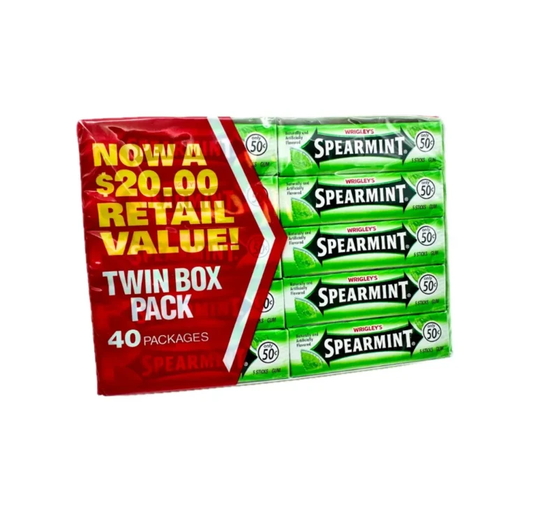 WRIGLEY'S Spearmint Chewing Gum Bulk Pack, 5 Stick (Pack of 40) (Copy)