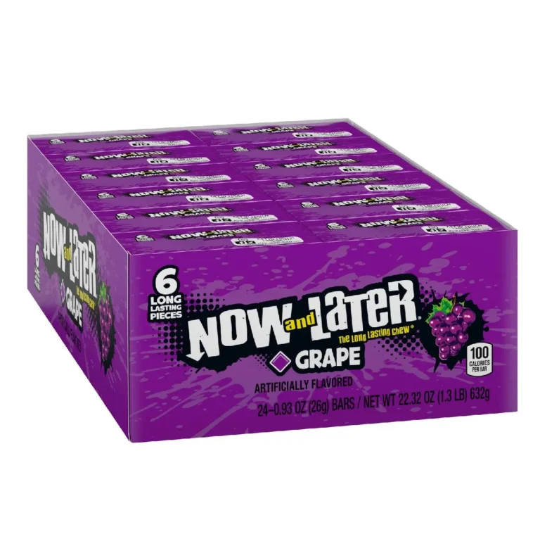 Now and later Grape chews candy