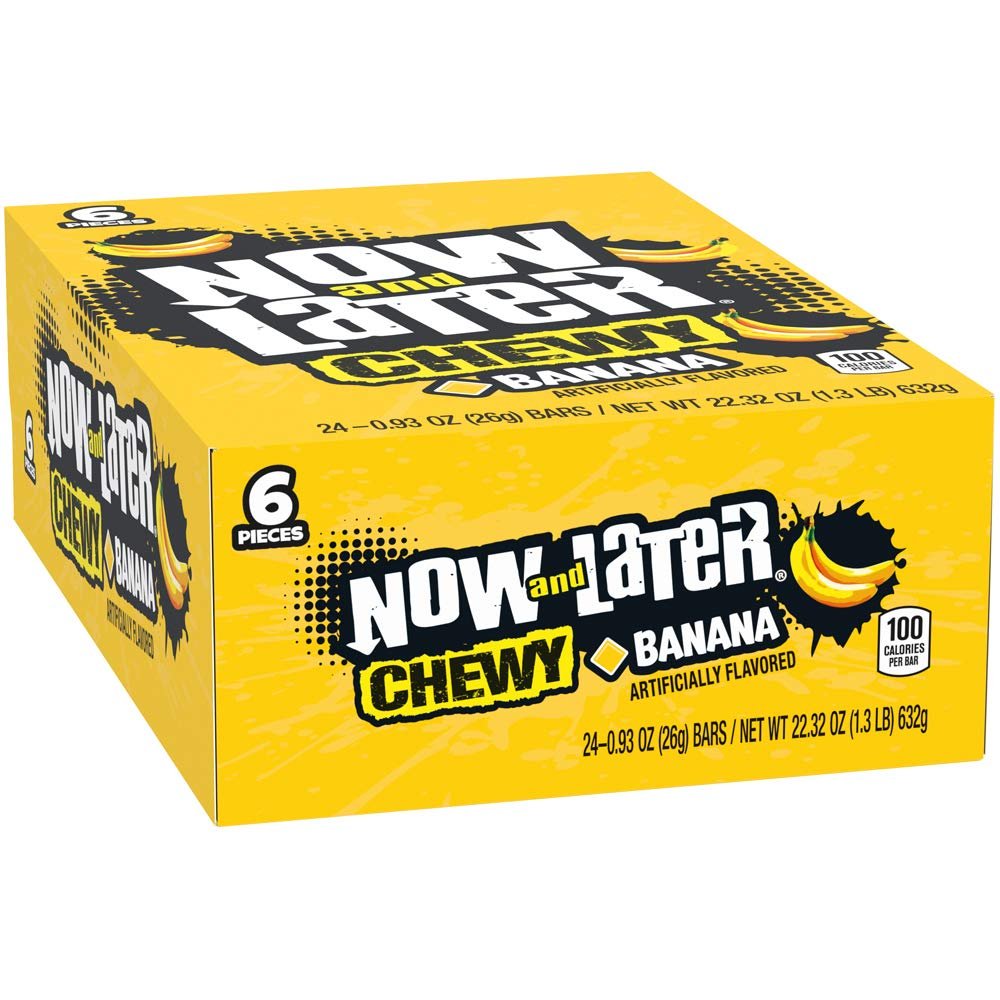 Now and later Banana chews candy Now and later Banana chews candy