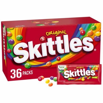SKITTLES Original Chewy Candy Bulk Pack, Full Size, 2.17 oz Packs (Pack of 36)