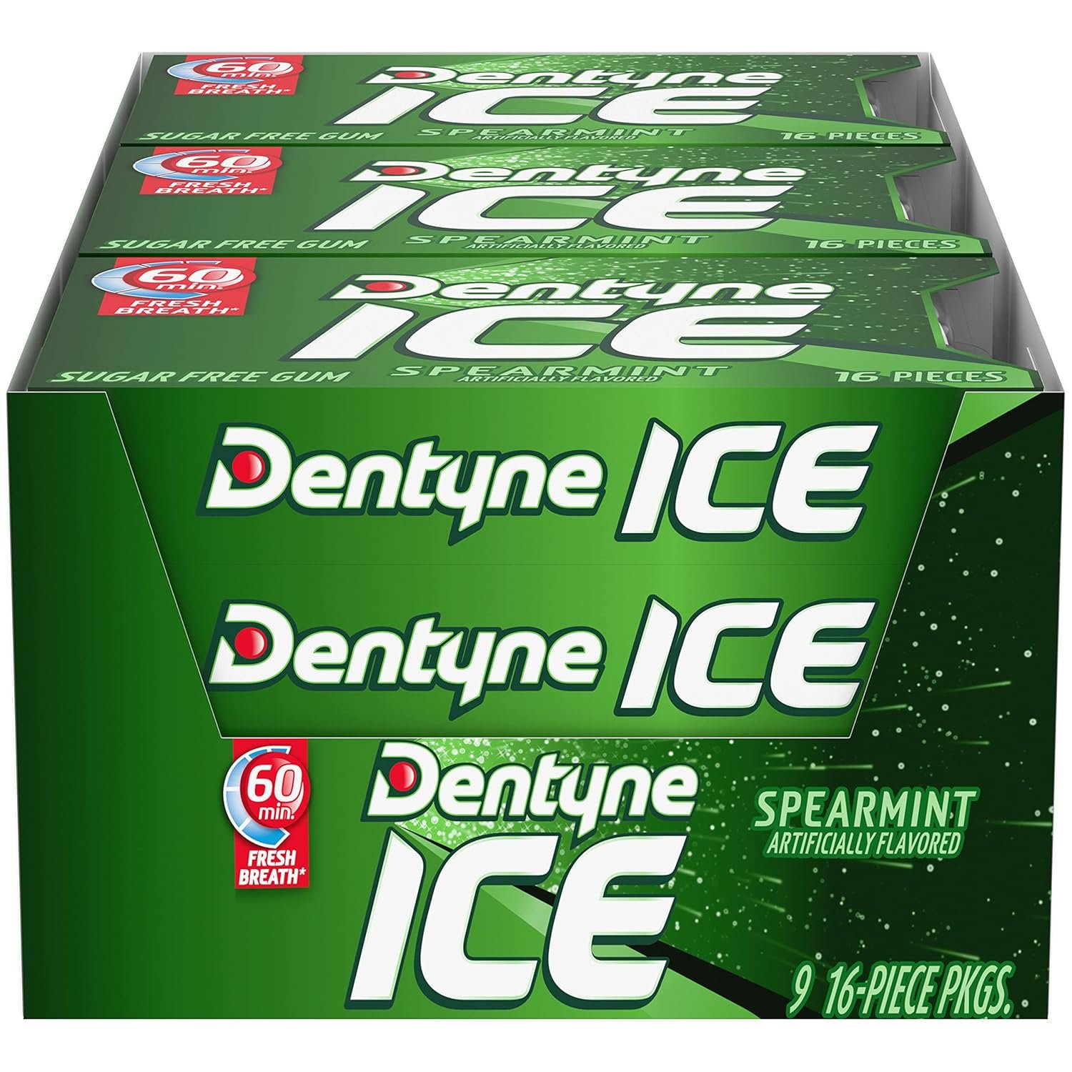 Dentyne ice spearmint sugar-free chewing gum Dentyne ice spearmint sugar-free chewing gum