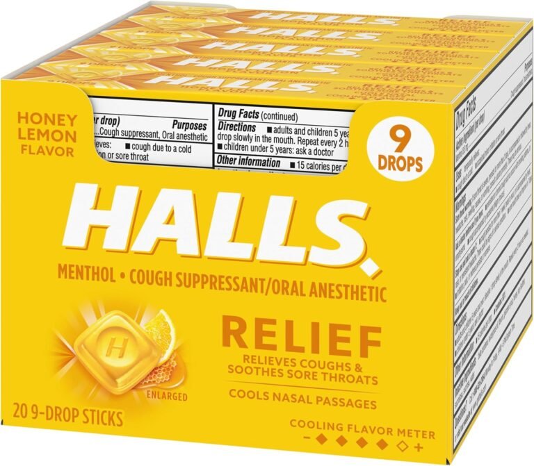 halls honey lemon cough drops
