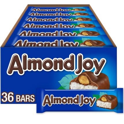 ALMOND JOY Coconut and Almond Chocolate Candy Bars, 1.61 oz (36 Count)