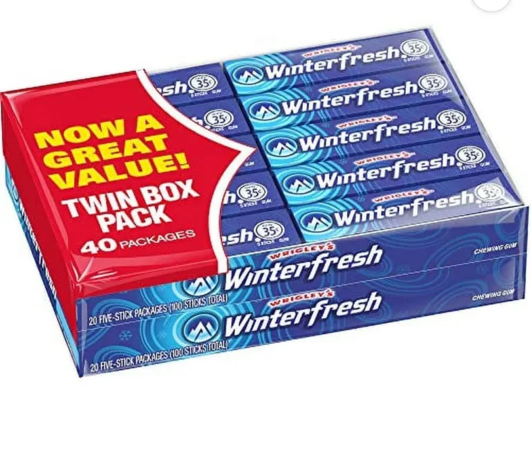 WRIGLEY'S Winterfresh Chewing Gum Bulk Pack, 5 Stick (Pack of 40)