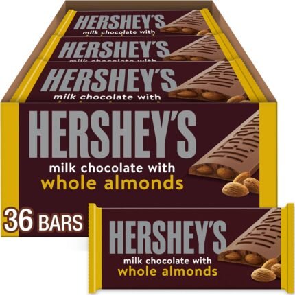 HERSHEY'S Milk Chocolate with Whole Almonds Candy Bars