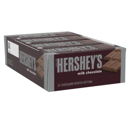 HERSHEY'S Milk Chocolate Candy Bars, 1.55 oz (36 Count)