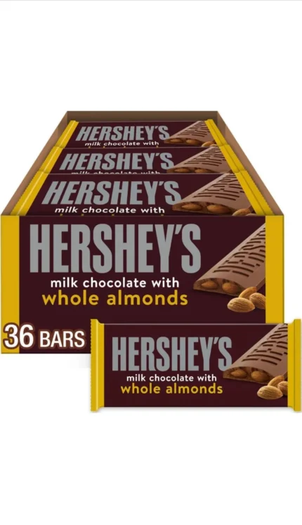 HERSHEY'S Milk Chocolate with Whole Almonds Candy Bars
