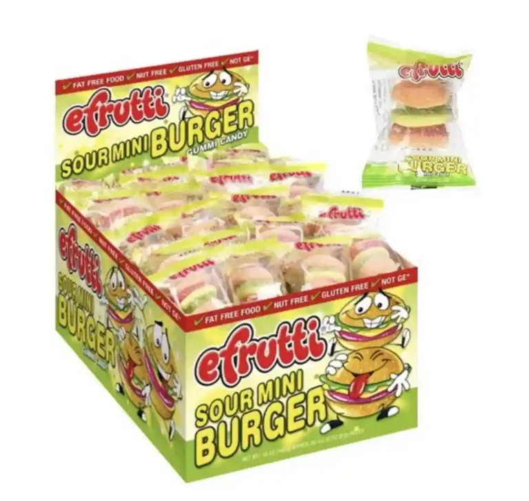 Efrutti Sour Mini Burger Gummy Candy