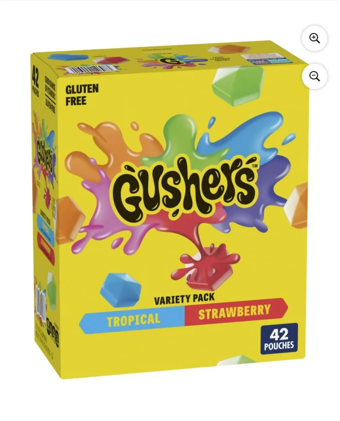 Fruit Gushers 2 Boxes Variety Pack - 42ct Of Tropical Juicy Fruit