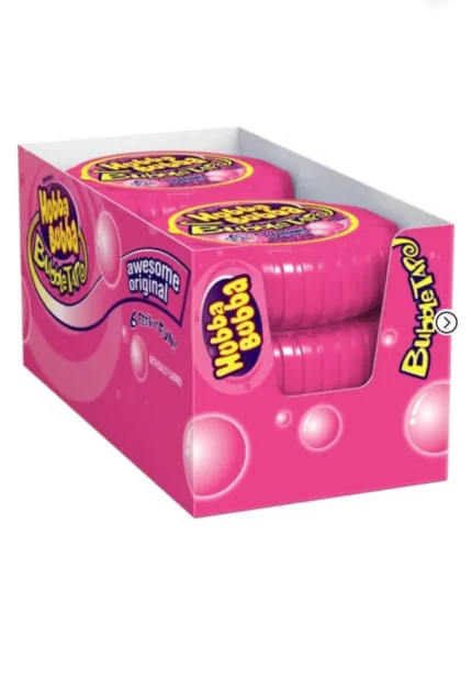 Hubba Bubba Bubble Gum Original Bubble Gum, 2 Ounce (Pack of 12)