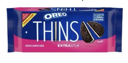 Thins Extra Stuf Chocolate Sandwich Cookies, Family Size