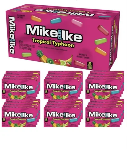 Mike and Ike Candy, Tropical Typhoon, 5oz Theater Box, Pack of 12