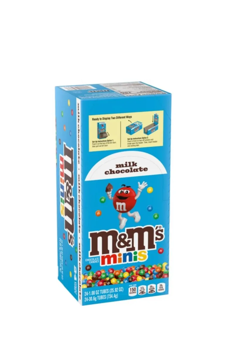 M&M's Milk Chocolate Mini's, 1.08-Ounce Tubes (Pack of 24)