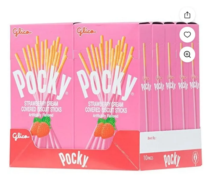 Pocky Strawberry Cream Covered Biscuit Sticks