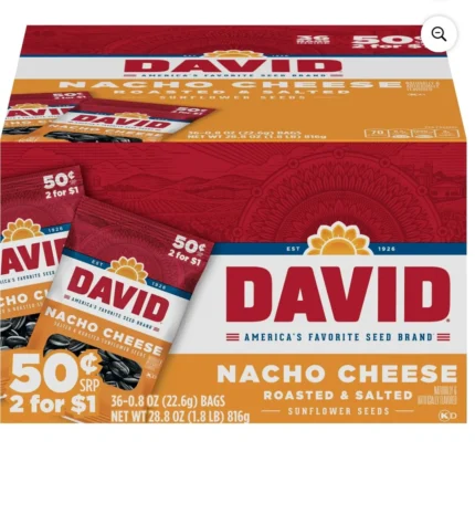 DAVID Sunflower seeds Nacho Cheese