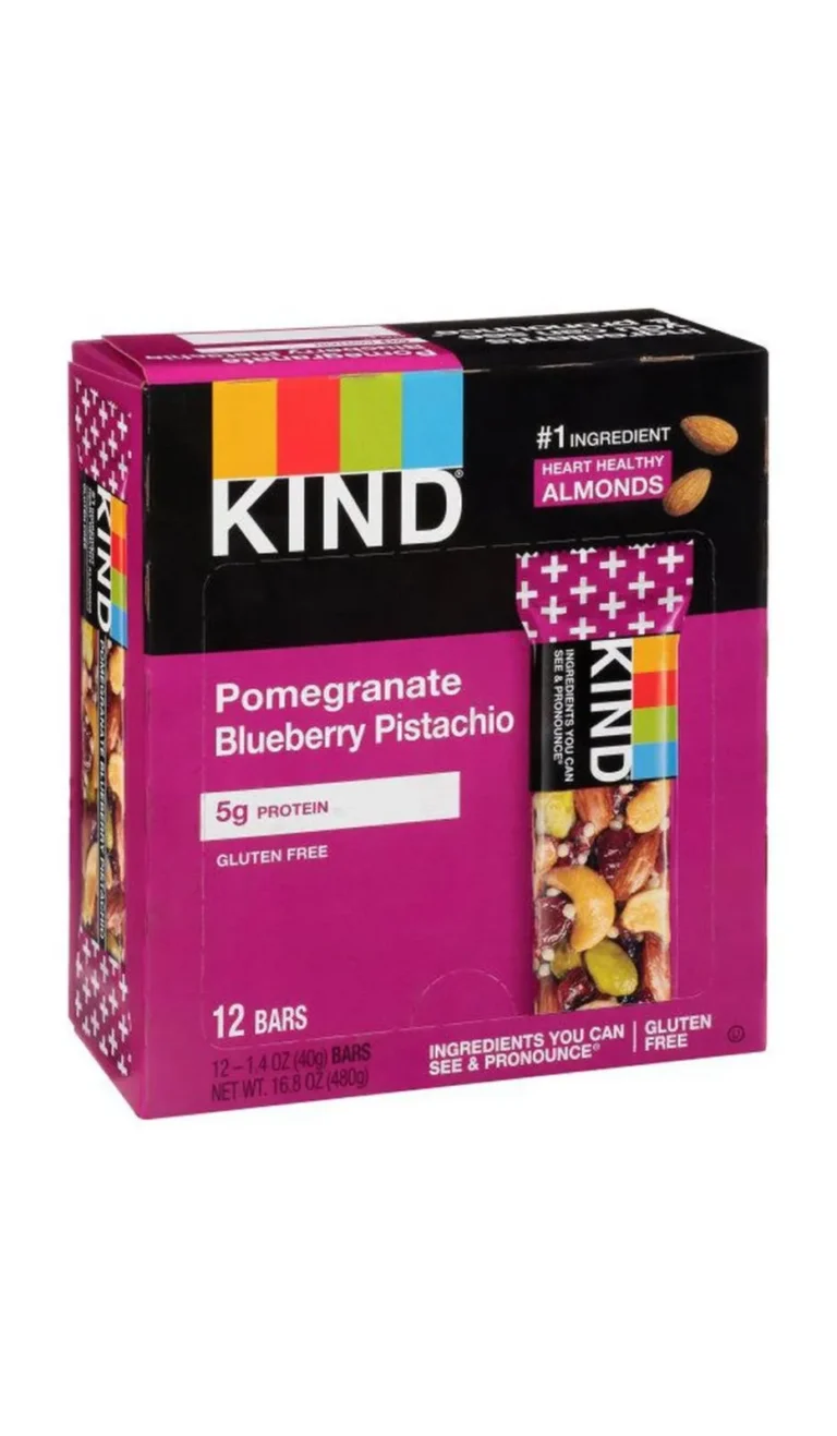 Kind Protein Bar Pomegranate Blueberry Pistachio 5g Gluten Free 12 Bars
