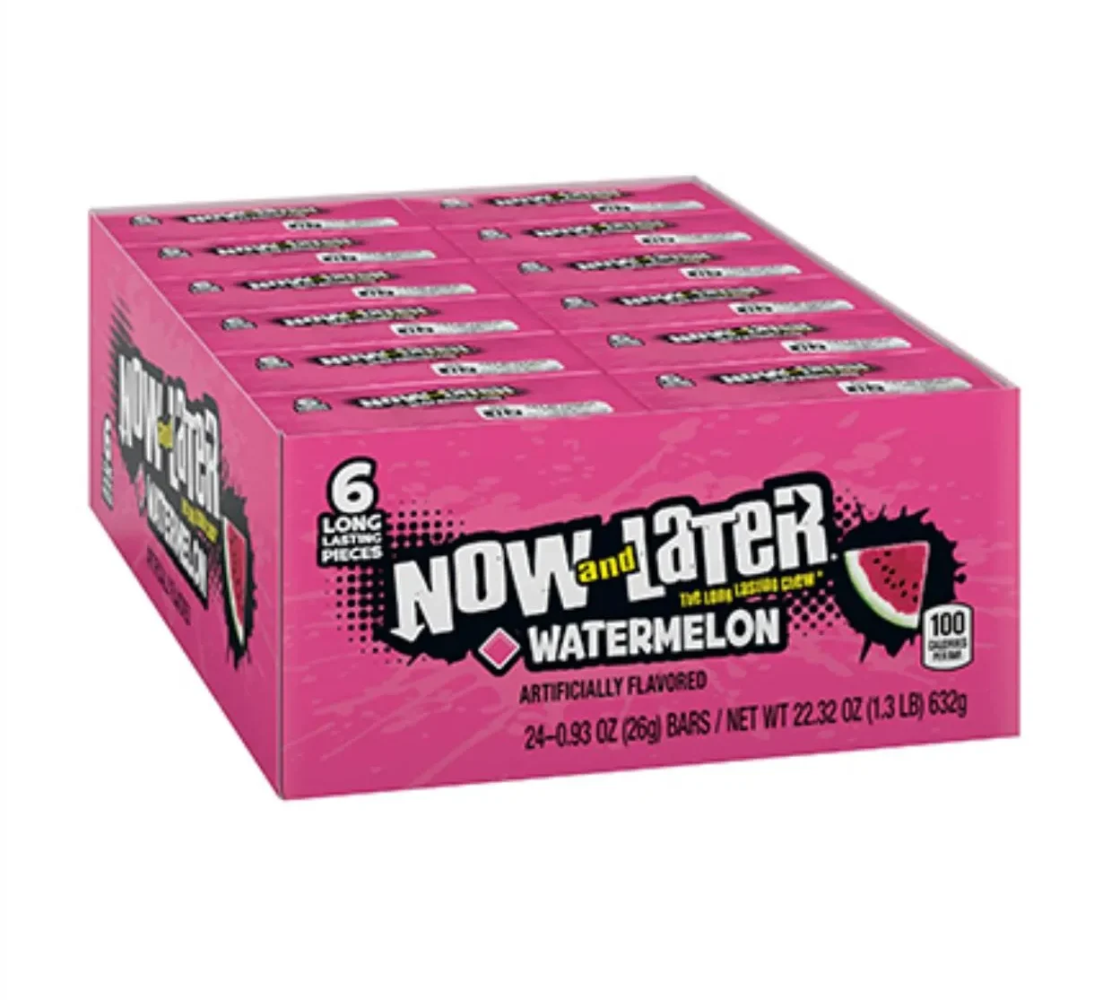 cdd0ea93-e4fb-45d9-a23e-5f03b4f4bcca Now and later watermelon chews candy