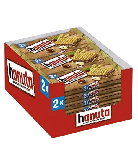 Ferrero Hanuta Wafers Filled with Hazelnut Creme CASE 18x(2s)