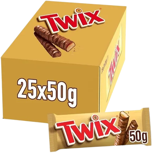 Twix Chocolate Bars 25x25