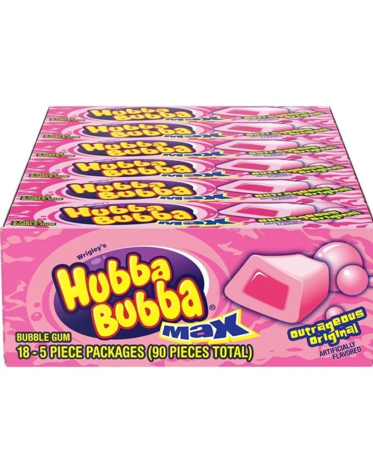 Hubba Bubba Max Bubble Gum, Original, 5-Piece Packs