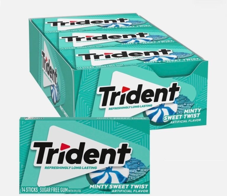 Trident Minty Sweet Twist Sugar Free Chewing Gum