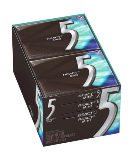 5 GUM react Mint 10 count