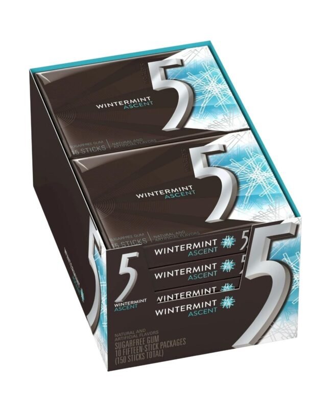 5 GUM Wintermint ascent 10 count