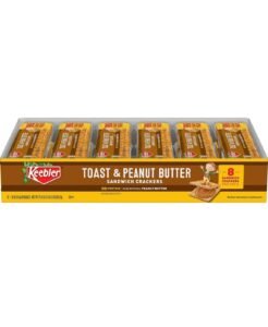 Keebler Toast Peanut Butter Sandwich Crackers Snack Pack, 1.8 Oz 12 pack