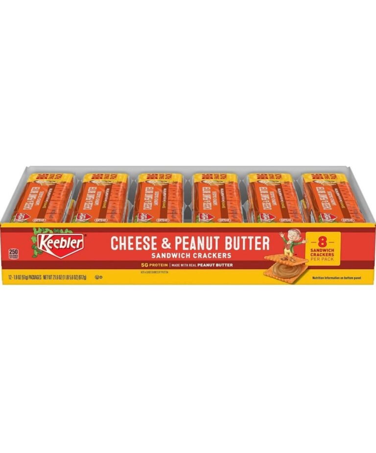 Keebler Toast Cheese & Peanut Butter Sandwich Crackers Snack Pack