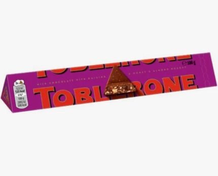 Toblerone Swiss Milk Fruit and Nut Chocolate Bar